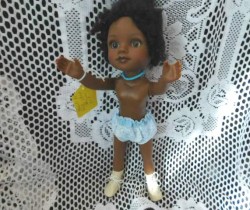 14 INCH RAHEL HEARTS FOR HEARTS GIRL DOLL FROM ETHIOPIA , BLUE NECKLACE 2010